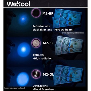 Weltool M2-OL UV 365nm Even Beam Flashlight