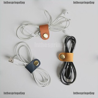 Inthespringofjoy✿ ใหม่ ที่เก็บสายหูฟัง สายเคเบิ้ล USB 1 ชิ้น