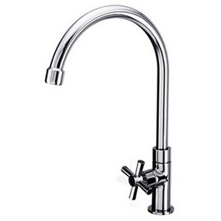 ก๊อกซิงค์เดี่ยวเคาน์เตอร์ KARAT EC-01-511-50 สีโครม SINK FAUCET KARAT EC-01-511-50 CHROMIUM