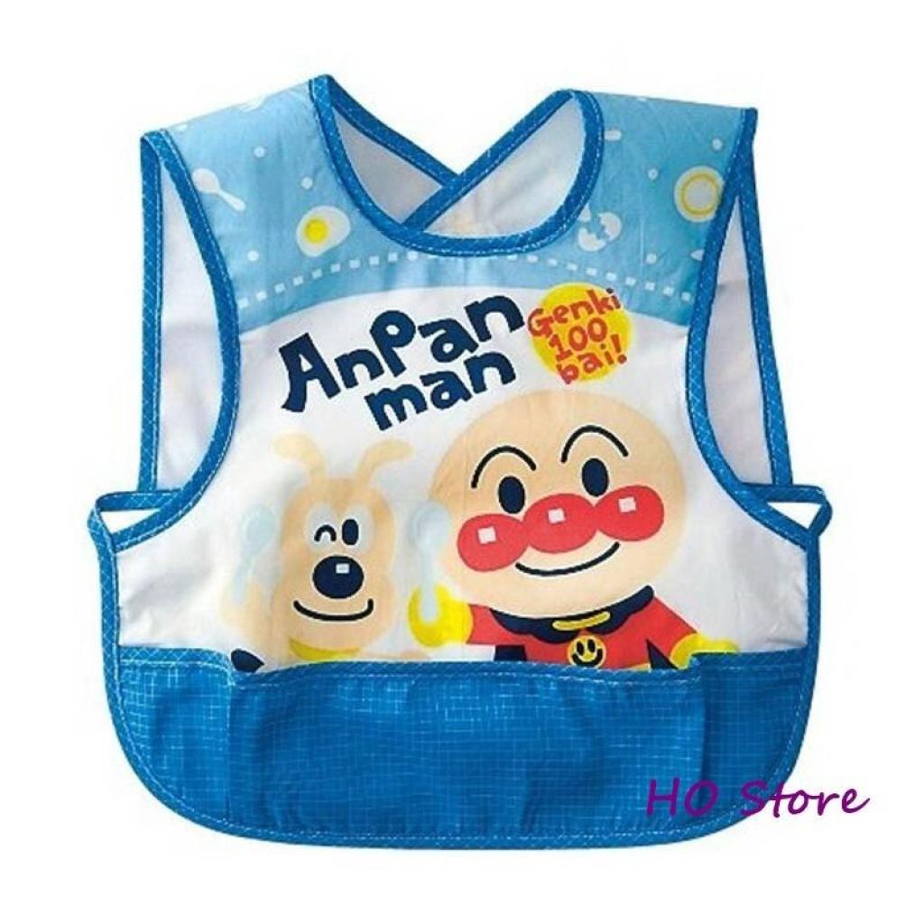 Anpanman ผ้ากันเปื้อนเด็ก ผ้าซับน้ำลาย ผ้ากันน้ำลาย ผ้ากันเปื้อนอันปังแมน 1 ชิ้น (สีเหลือง/แดง/น้ำเงิน)npanman ผ้ากันเปื