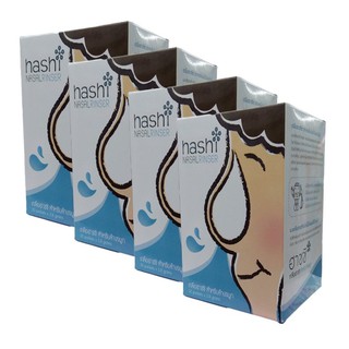 Hashi Refill Salt เกลือฮาชชิ สำหรับล้างจมูก 30ซอง/กล่อง (4 กล่อง)