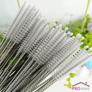 ไม่ทำให้เป็นรอย แปรงล้างหลอดดูด จุกนม ขนไนล่อน Stainless steel soft straw straw brush