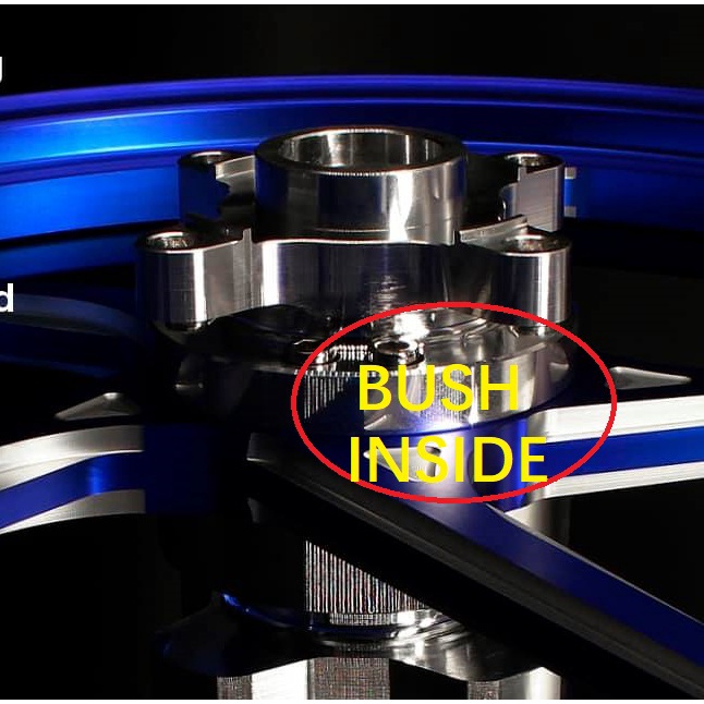 MAGIC BOY AJI RACING CUSTOM SPORT RIM REAR HUB BUSH ชุด (4 ชิ้น) HUB RUBBER SET -9.3MM X24.7MM X17.5