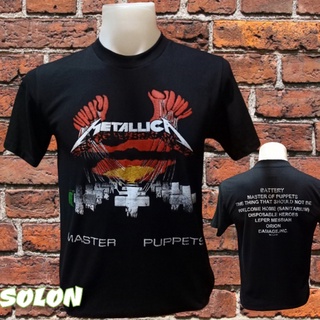 เสื้อวง Metallica วงร็อค ไม่มีตะเข็บข้าง คอฟิต ป้ายUSA เสื้อวินเทจ เสื้อทัวร์ วงดนตรีร็อคต่างประเทศ