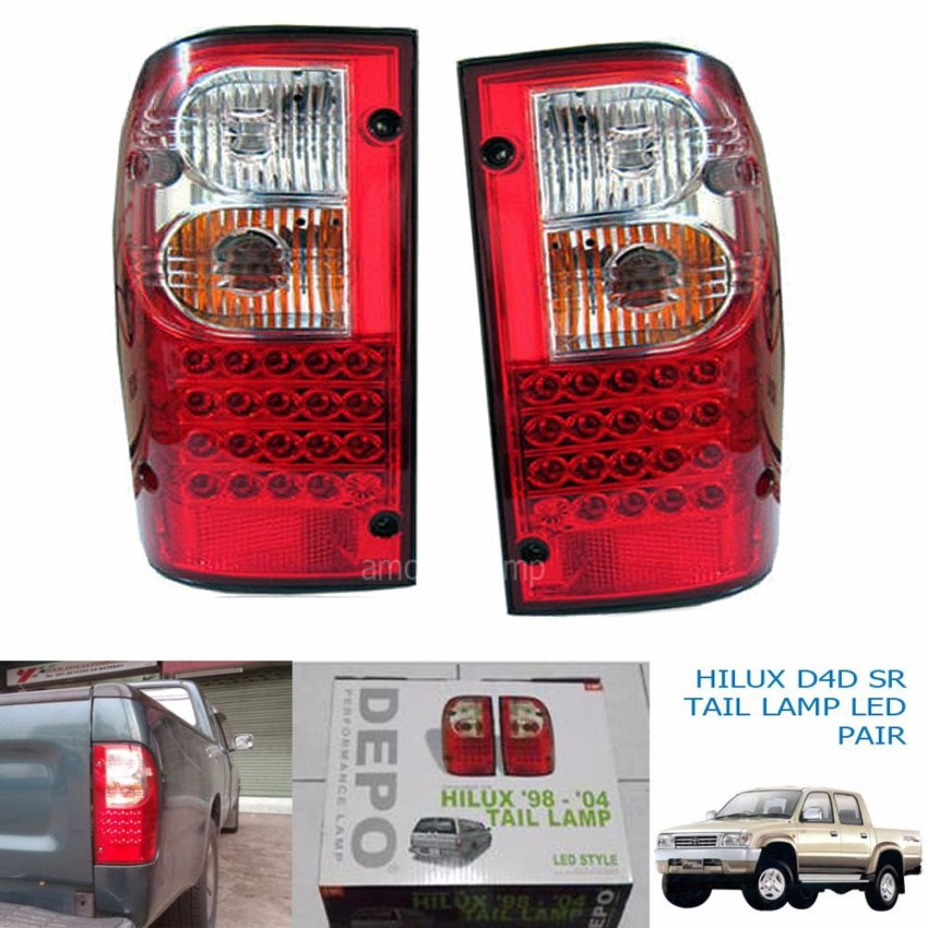 ชุดไฟท้าย LED Toyota Hilux Tiger 1998-2004 พร้อมชุดสายไฟติดตั้ง