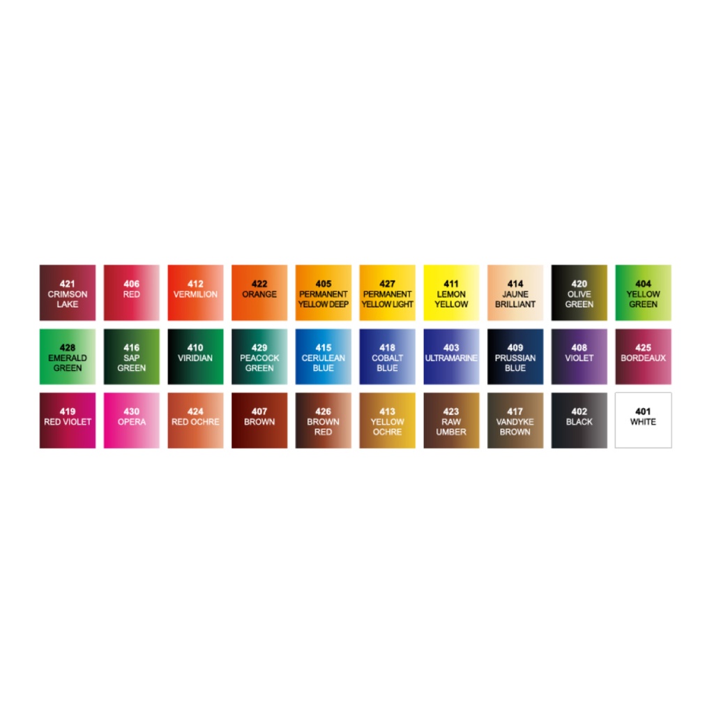 ShinHan Professional Water Color 7.5ml 30 Tube SET / เซ็ตสีน้ำเกรดศิลปิน ขนาด 7.5ml 30 สี แบรนด์ ShinHan จากประเทศเกาหลี ราคา ถูกที่สุด ดีลบีเคเค แกลเลอรีภาพที่ 2