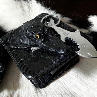 alligator head wallet  กระเป่าหนังจระเข้แท้