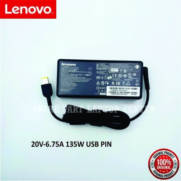 ต้นฉบับ LENOVO แล็ปท็อป ADAPTER 20V 6.75A USB 4X20E50561 4X20E50562 4X20E50563 4X20E50564 4X20E50565