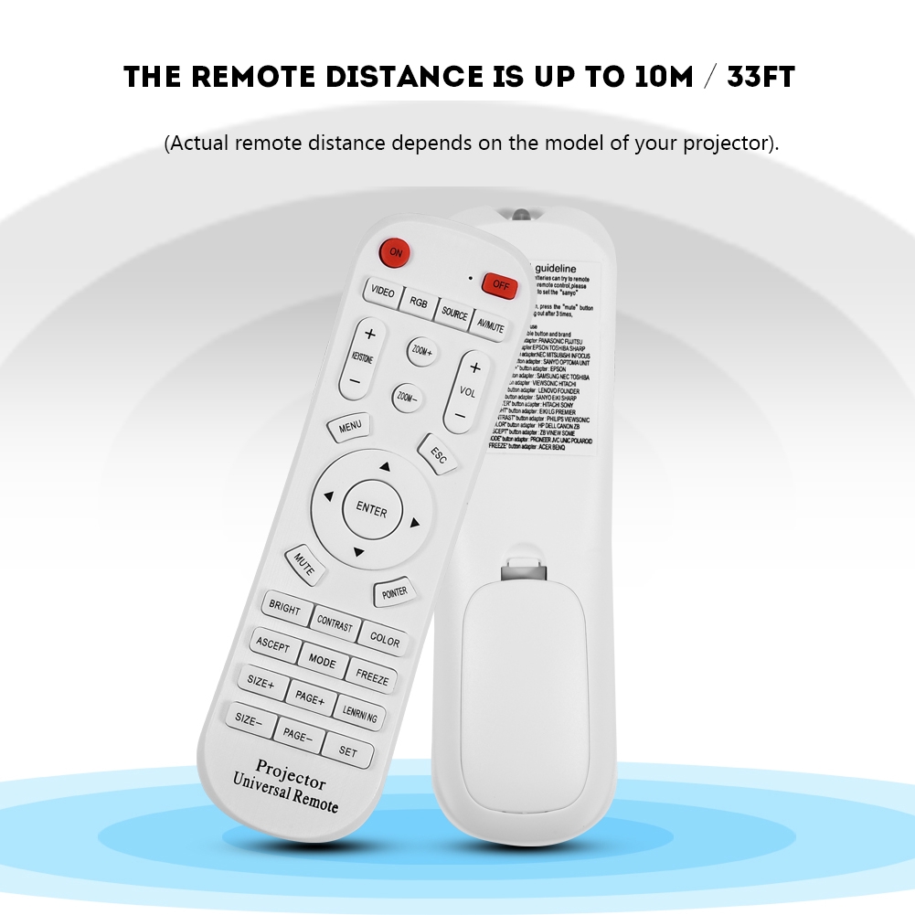 💥คุณภาพดี💥รีโมทควบคุม สำหรับโปรเจคเตอร์ทัวไป - รูปที่ 2