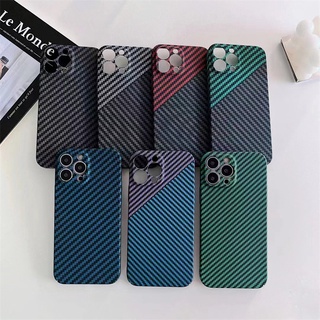 เคสโทรศัพท์มือถือ PC คาร์บอนไฟเบอร์ แบบบางพิเศษ สําหรับ iPhone11 11Pro Max X XS XR