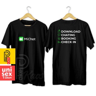 เสื้อผ้าผชเสื้อยืด ผ้าฝ้าย พิมพ์ลายตัวอักษร CHECKIN 30s Distro Chat สําหรับผู้ชาย และผู้หญิงS-5XL