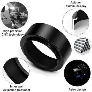 เลนส์ฮูดโลหะ เลนส์ฮูดแบบสั้น ฮูดบังแสง เลนส์ฮูดCamera Metal lens hood for Sony Canon Fuji Nikon Olympus DC-S 49-82