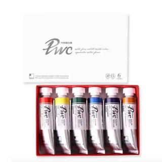 ShinHan PWC 6Tube SET (MAIN A) (S1215151-0006) / เซ็ตสีน้ำเกรด Premium Artist ขนาด 15ml 6 สีหลัก A ShinHan ประเทศเกาหลี