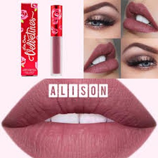 Lime Crime รุ่น matte velvetines สี Alison แดงพลัม ของแท้ พร้อมส่ง