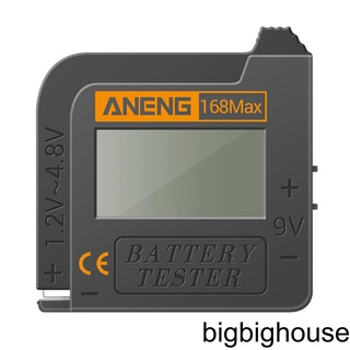 [Biho] Battery Tester 1A Digital Display Battery Checker Plastic Portable Button Cell Capacity Analyzer