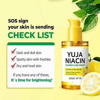 ขายเท อ่านก่อนซื้อน้า SOME BY MI Yuja Niacin Blemish Care Serum 50ml.