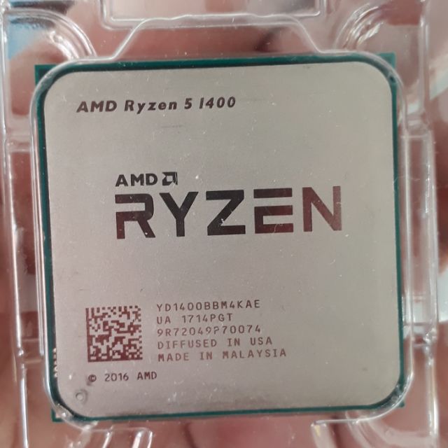 AMD Ryzen 5 1400 4C/8T 3.2GHz (Boost 3.4GHz) R5 1400 AM4 (มือสอง)