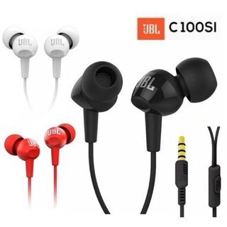 พร้อมส่งจากไทย หูฟัง JBL C100Si แท้100% เบสแน่น เสียงดี 3.5มม.