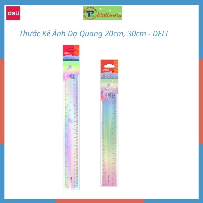 Deli H635, H654 ไม้บรรทัดออโรร่า 20ซม. ยาว 30ซม.