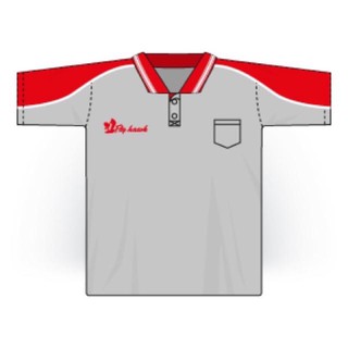 Fly hawk A349 เสื้อโปโล  สีเทา L(44)