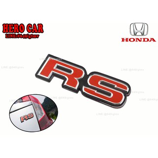 โลโก้ LOGO RS ติดท้ายรถยนต์ HONDA