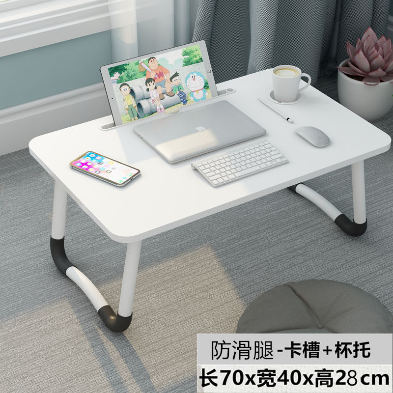 Simple bed small table foldable mobile large desk dormitory student ...