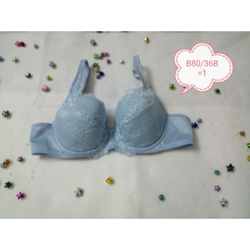 เสื้อชั้นในเวียนนาB80/36Bสีฟ้า