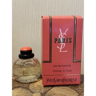 Yves Saint Laurent Paris Eau de Toilette Edt 7.5ml 0.25 Fl. Oz. Miniature Splash for woman.