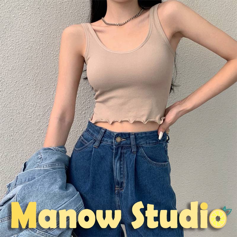 บราสายเดี่ยว สปอร์ตบรา เสื้อกล้าม สายเดี่ยว 885# Manow.studio
