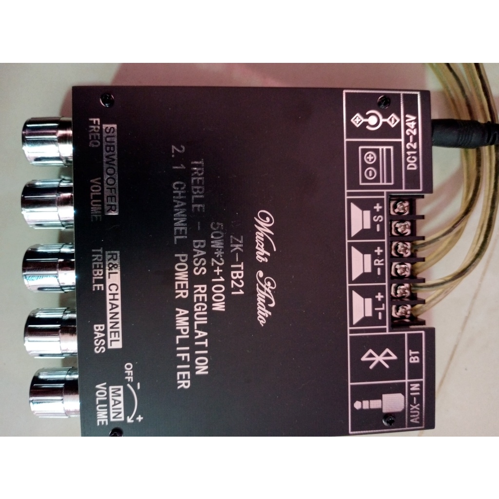 พร้อมส่ง ZK-TB21 TPA3116D2 Bluetooth 50WX2+100W 2.1  แอมป์จิ๋วบูทูธ เเอมป์จิ๋ว ไม่มีเสียงตุ๊