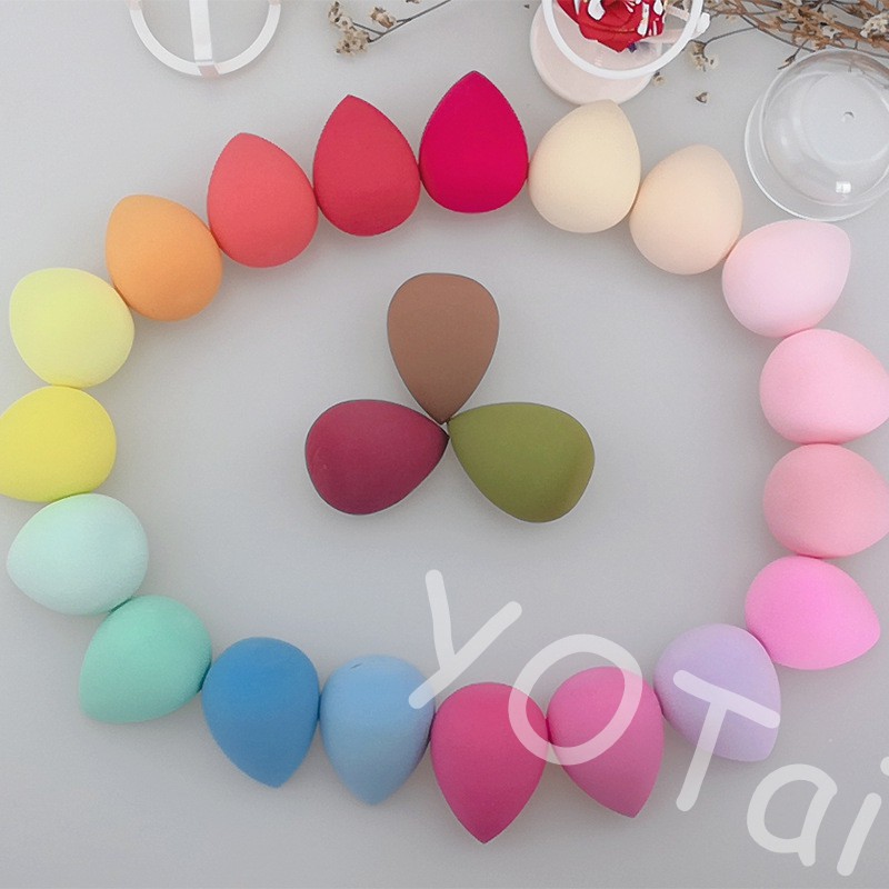 YOTAI พัฟฟองน้ําสําหรับแต่งหน้าใช้ได้ทั้งแบบแห้งและเปียก（สีส่งแบบสุ่ม）