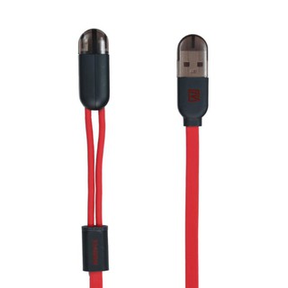 Remax สายชาร์จ ChargingData Transfer TWINS RC-025T (Red)