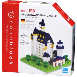 ของแท้จากญี่ปุ่น🧡 Kawada NBH_198 Nanoblock Neuschwanstein Castle ตัวต่อนาโนบล็อคปราสาทนอยชวานชไตน์