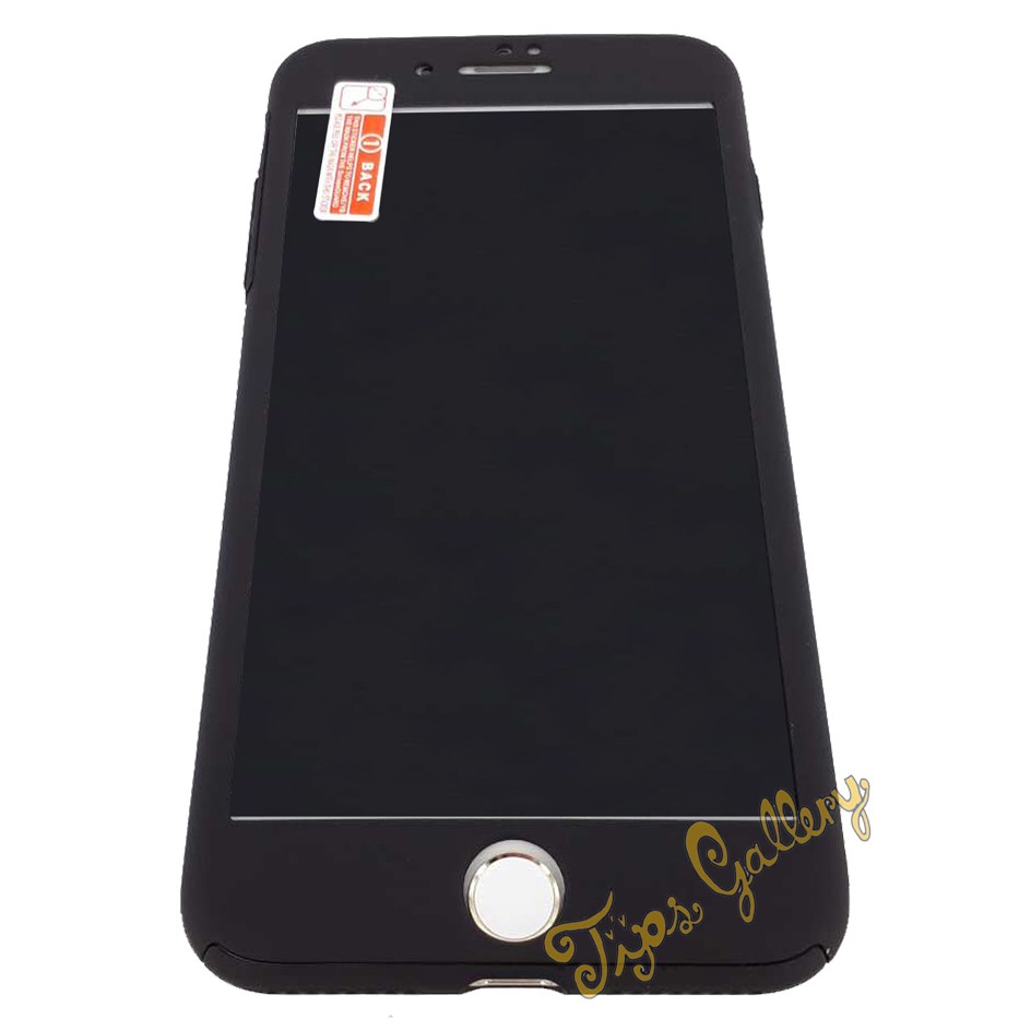 Tips Gallery เคสมือถือ Apple iPhone 7PLUS สีดำ พร้อม กระจกนิรภัย สำหรับ รุ่น Slim Armour Full Protection (iconic black)