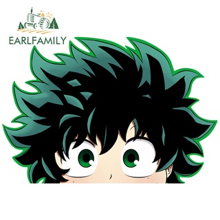 Earlfamily สติกเกอร์ไวนิล ลายกราฟิก My Hero Academia ขนาด 13 ซม. x 8.8 ซม. สําหรับติดตกแต่งรถยนต์ รถจักรยานยนต์ กระเป๋าเดินทาง