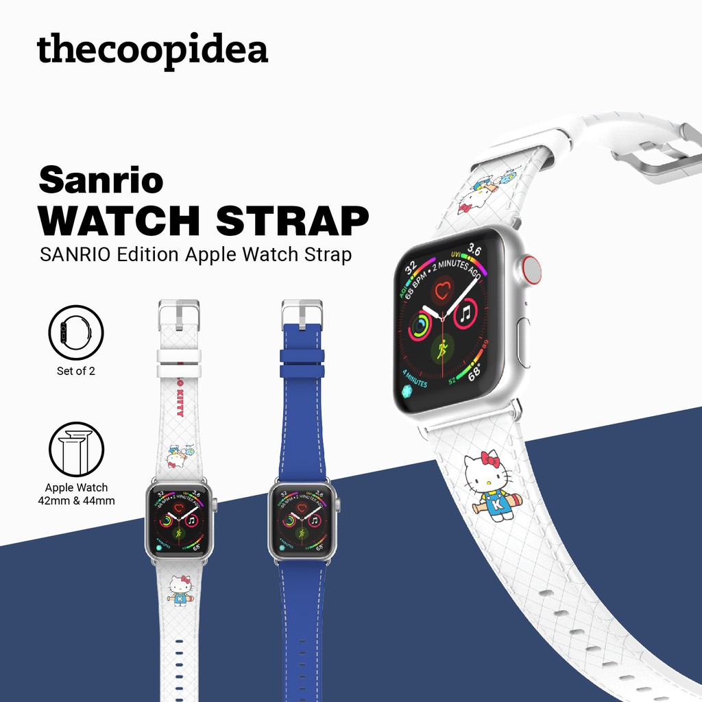 SANRIO สายนาฬิกาข้อมือสําหรับ Apple Watch 42/44/45 มม. - Hello Kitty ( 2 สาย )