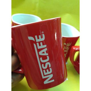 แก้วเนสกาแฟ Nescafe เนสสีแดง รุ่นหายากรุ่นโฆษณา