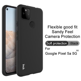 Imak Google Pixel 5A 5G เคส TPU นิ่ม สีพื้น เรียบง่าย บางพิเศษ ป้องกันเต็มรูปแบบ ป้องกันการลื่นไถล เคสโทรศัพท์กันกระแทก