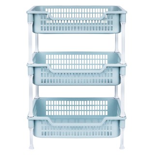 ชั้นวางของพลาสติก 3 ชั้น API ECO FRIENDLY สีเขียว  KITCHEN RACK PLASTIC 3TIERS API ECO FRIENDLY GREEN