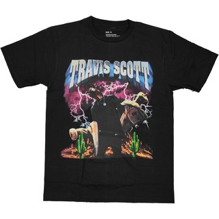 เสื้อยืดโอเวอร์ไซส์⭐ Travis scott ⭐ เสื้อยืด เสื้อวง คอกลม แขนสั้น แฟชั่น unisexS-3XL