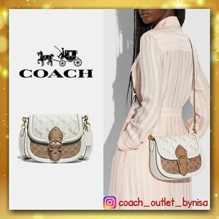 COACH C0749 BEAT SADDLE BAG WITH HORSE AND CARRIAGE PRINT