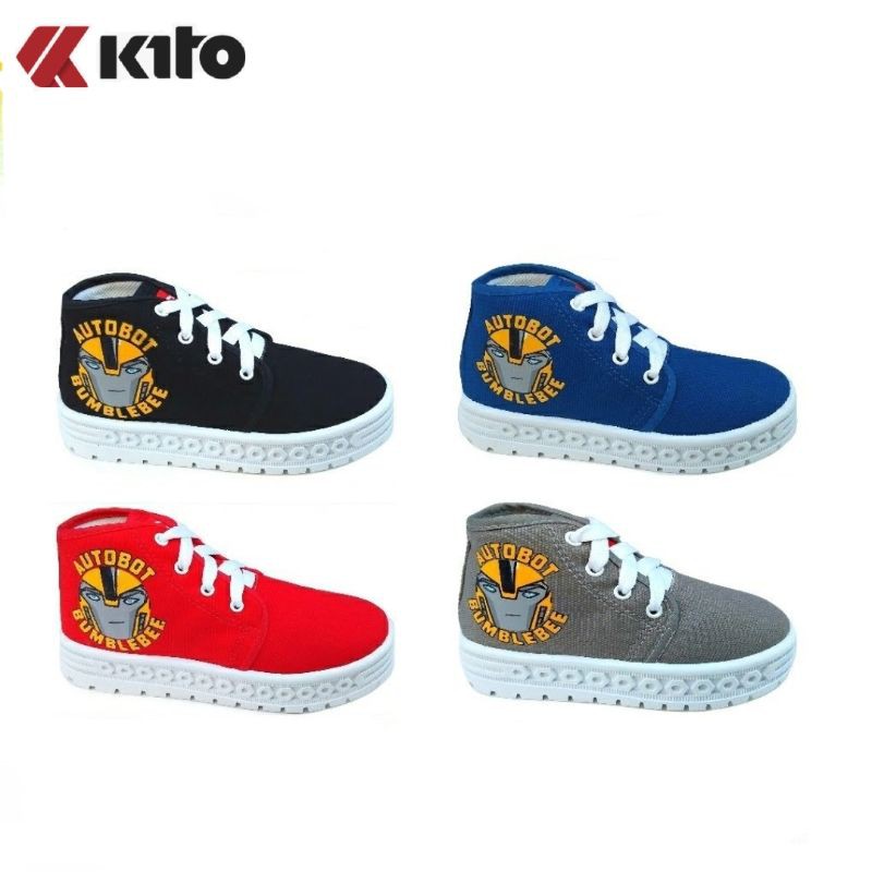 รองเท้าเด็ก รองเท้าผ้าใบ kito (กีโต้) ไซส์ 25-35 เด็กเล็ก เด็กโต