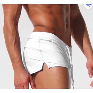🔥พร้อมส่ง🔥กางเกงว่ายน้ำแฟชั่นผู้ชาย ทรงboxer เอวต่ำ ผ้าไนลอน…