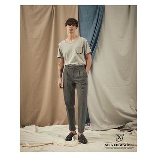 Selvedgework-เสื้อยืดผู้ชาย-Double Pocket Tee  – Gray