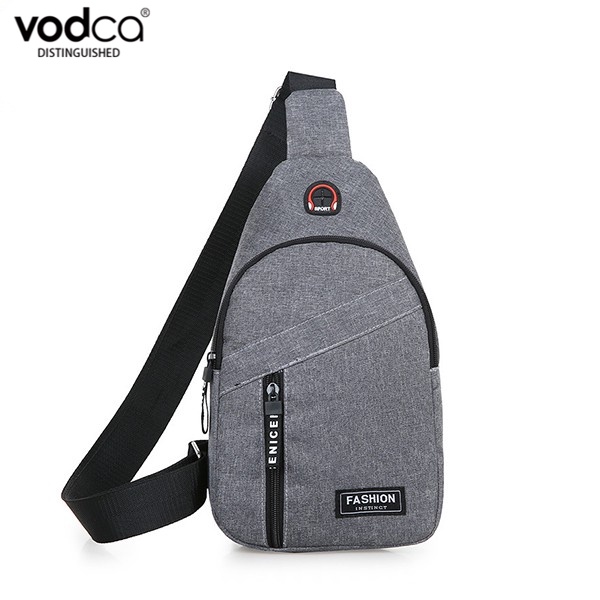 Vodca-กระเป๋าคาดอก กระเป๋าสะพายไหล่ กระเป๋าแฟชั่นผู้ชาย ปรับสายได้ รุ่น XH-9505