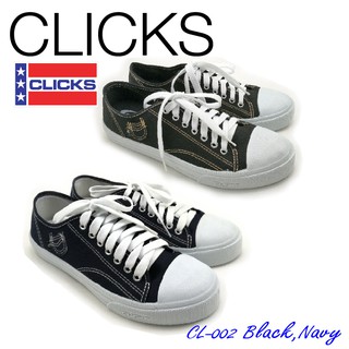 Clicks CL-002 รองเท้าผ้าใบสุภาพสตรีและสุภาพบุรุษ Basic Canvas Shoes