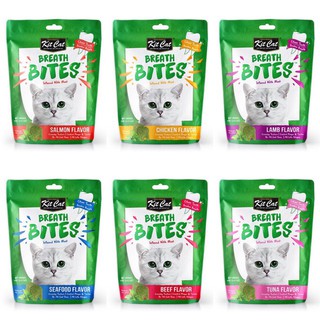 Kitcat Breath Bites [60g] ขนมขัดฟันแมว ลดคราบหินปูนและกลิ่นปาก หลากรส