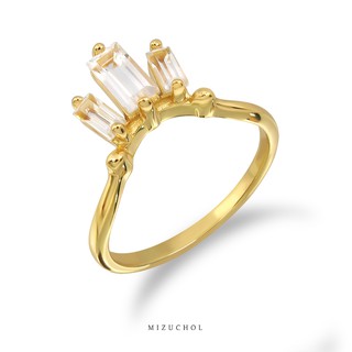 Mizuchol แหวนประดับพลอย White Topaz Love &amp; Flirt Ring - White Topaz
