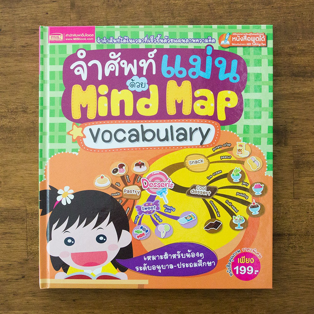 MISBOOK หนังสือจำศัพท์แม่นด้วย Mind Map Vocabulary