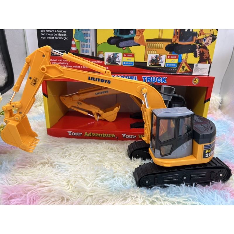 🌈รถของเล่น รถตัก รถแม็คโครใหญ่ รถแม็คโครพรีเมี่ยม รถวิศวกร รถก่อสร้าง Truck no.32825